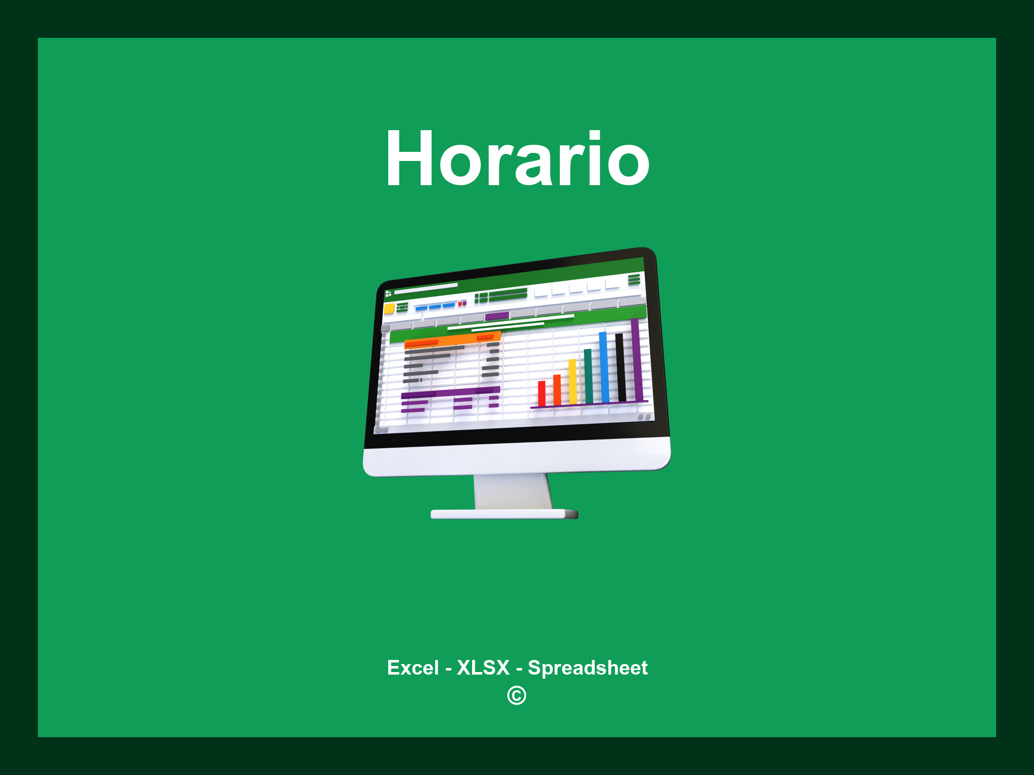 Plantilla Horario Excel