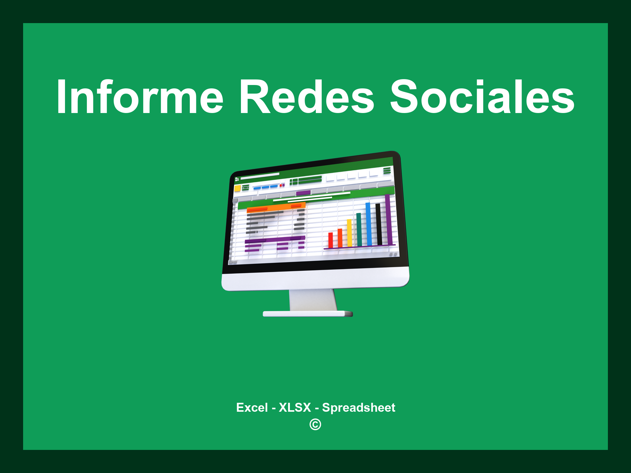Plantilla Informe Redes Sociales Excel