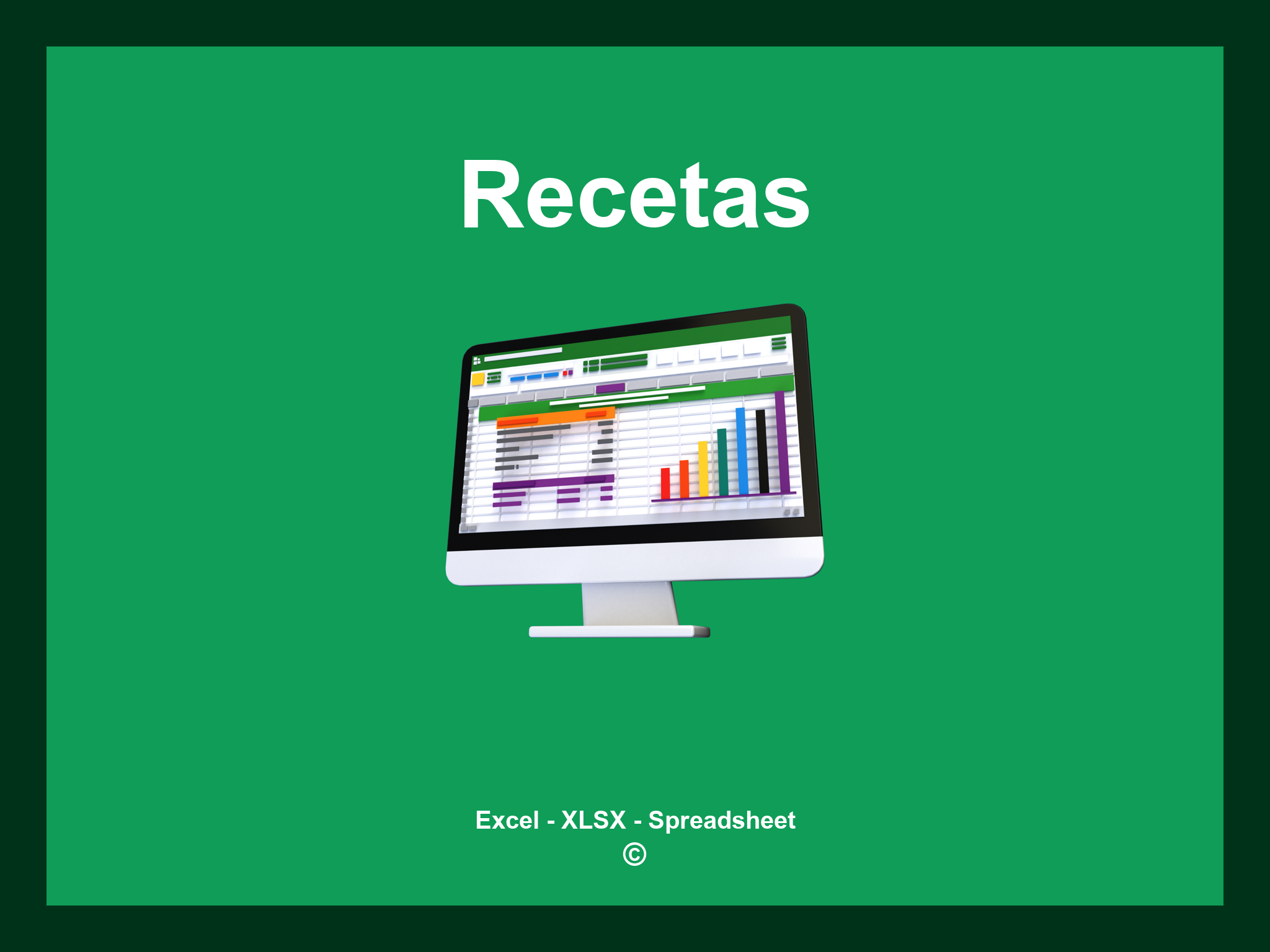 Plantilla Excel Recetas